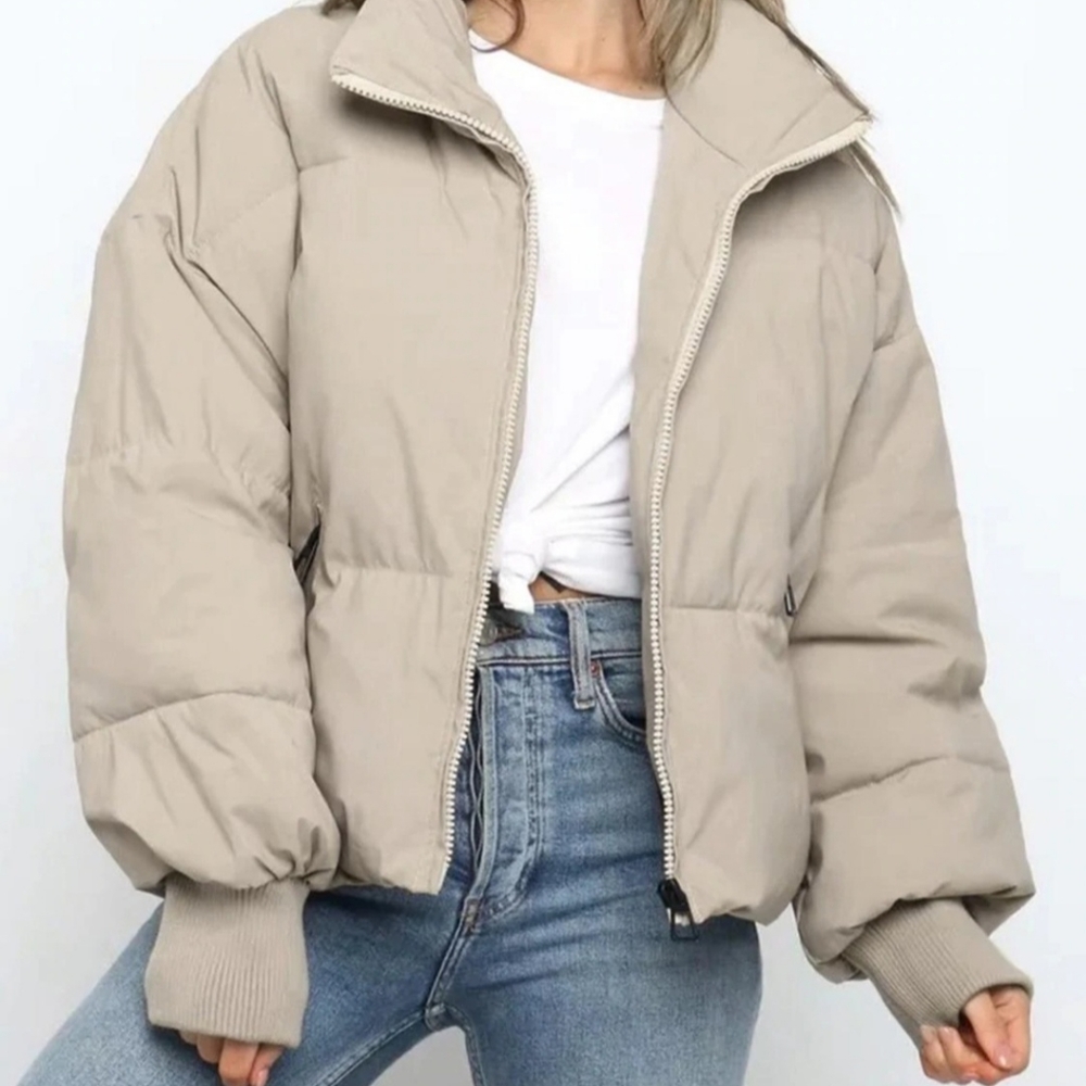Cropped Puffer Jacket new!